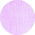 thumbnail image 1 of Ahgly Company Indoor Round Solid Purple Modern Area Rugs, 7' Round, 1 of 4