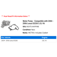 thumbnail image 2 of Water Pump - Compatible with 2004 - 2006 ES330 3.3L V6 2005, 2 of 2