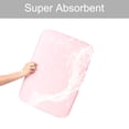 thumbnail image 2 of PiccoCasa Memory Foam Absorbent Bath Floor Non-Slip Mat Rug Shower Carpet, Pink, 32"x 20", 2 of 7