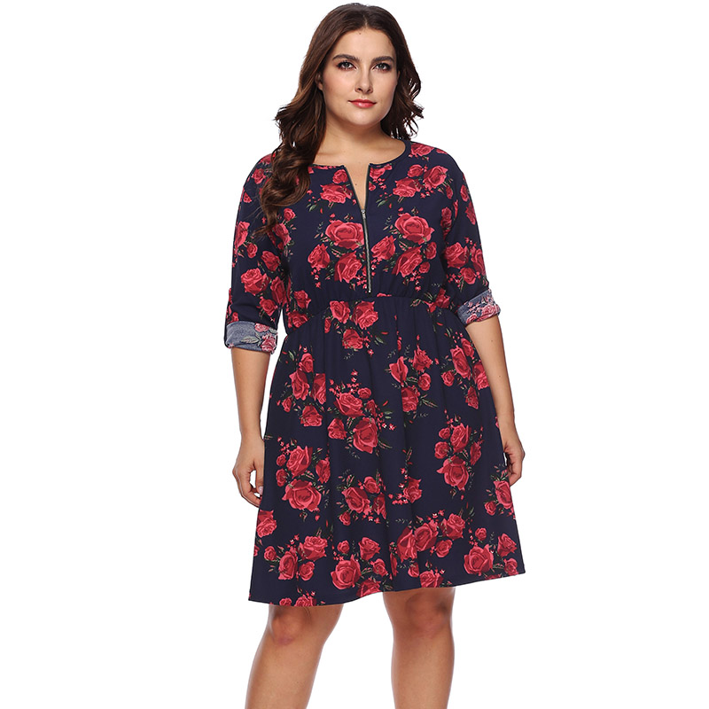 flower dress plus size