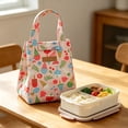 thumbnail image 3 of Insulated Lunch Bag Reusable Hawaii Floral Print Tote Proof Thermal Bag Large Capacity Ideal for Work School Picnics, 3 of 7