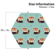 thumbnail image 2 of Kdxio Fox Funny Coasters,4 Pcs Leather Coasters,Housewarming Gifts,Protect Furniture from Water Marks Scratch and Damage, 2 of 6