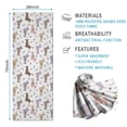 thumbnail image 2 of 70x26 Inch Yoga Towel, Sweat Absorbent Non-Slip Mat for Hot Yoga, Pilates & Fitness,Dachshund Floral White Pattern, 2 of 5