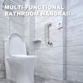 thumbnail image 4 of Paquete de 2 barras de agarre para baño antideslizantes de 12 pulgadas, manija de ducha de acero inoxidable, pasamanos de seguridad moleteada, equilibrio de soporte, manija de baño para pers, 4 of 4