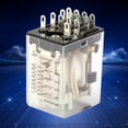 thumbnail image 1 of DC 12V 14 Pin Multi-Use Mini Power Intermediate Relay, Electromagnetic Power Relay, For Electrical Control Cabinets Automation Equipment, 1 of 8