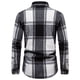 thumbnail image 3 of Blusa y camisa de manga larga con cuello vuelto para hombre, blusa informal a cuadros con botones y cuello vuelto, blusa de manga larga para hombre, 3 of 8