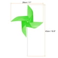 thumbnail image 2 of 25pcs Windmills for the Yard Garden 17 Inch x 11 Inch 4 Leaves, Green, 2 of 6
