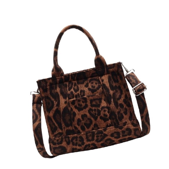 Women Bag Trendy Shoulder Bag Leopards Pattern Handbag Fashion Crossbody Bag Top Handle Bag Small Square Bag