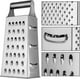 thumbnail image 4 of 4 Sided Grater Box, Square Stainless Steel Grater For Kitchen Vegetables Fruit Cheese, 4 of 4