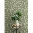 thumbnail image 3 of Chesapeake Poppy Trail Green Floral Wallpaper, 3 of 7