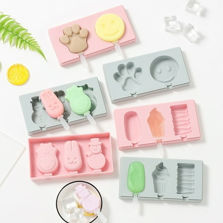 

Travelwant Silicone Popsicle Molds with Lid 2/3 Cavities Homemade BPA Free Ice Cream Bar Mold Ice Pop Molds DIY Ice Pop Molds for Ice Cream Bar Mold-7.09inx3.58inx0.91in