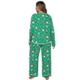 thumbnail image 7 of Cueply Women's Plus Size Pajama Set Long Sleeve Pjs Long Pants Sleepwear Two Piece Loungewear with Pockets, 7 of 7