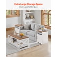 thumbnail image 3 of VEVOR 3 Piece Farmhouse Coffee Table Set 40 in with 2 End Table for Living Room, 3 of 9
