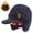 Navy, variant on Unisex Earflap Winter Cap Lined Knit Baseball Hat for Cold Weather Outdoor Daily Wear