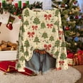 thumbnail image 6 of Sakmal Ugly Sweaters for Women Trendy Lightweight Cotton Christmas Christmas Trees Print Knitted Crew Neck Ladies Sweaters L, 6 of 6