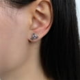 thumbnail image 2 of Cute Pumpkin Carriage Stud Earrings for Women 925 Sterling Silver Cubic Zirconia Vintage Lucky Princess Tiny Small Studs Cartilage Hypoallergenic Holiday Birthday Halloween Jewelry Dainty Gifts, 2 of 11