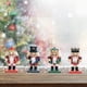 thumbnail image 4 of Figurita de Cascanueces,Cascanueces estatuilla adornos de decoración de Navidad,Decoración de escritorio de estatua de títeres de cascanueces de 16 cm,Figura de cascanueces de Navidad, 4 of 7