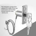 thumbnail image 4 of Universal Garage Door Emergency Release Lock Stainless Steel With Key And Cable, 4 of 5