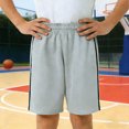 thumbnail image 2 of LIIPEE Boys Shorts Casual Outdoor Solid Color Mesh Training Basketball Shorts Kids Elastic Waist Comfortable Shorts Gym Breathable Daily Cute Running Shorts,Grey,9-10 Years, 2 of 7