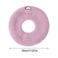 thumbnail image 3 of Thickened Toilet Seat Cover Winter Warm Washable Knitted Universal Fit Bathroom Comfort Essential​(Pink), 3 of 5