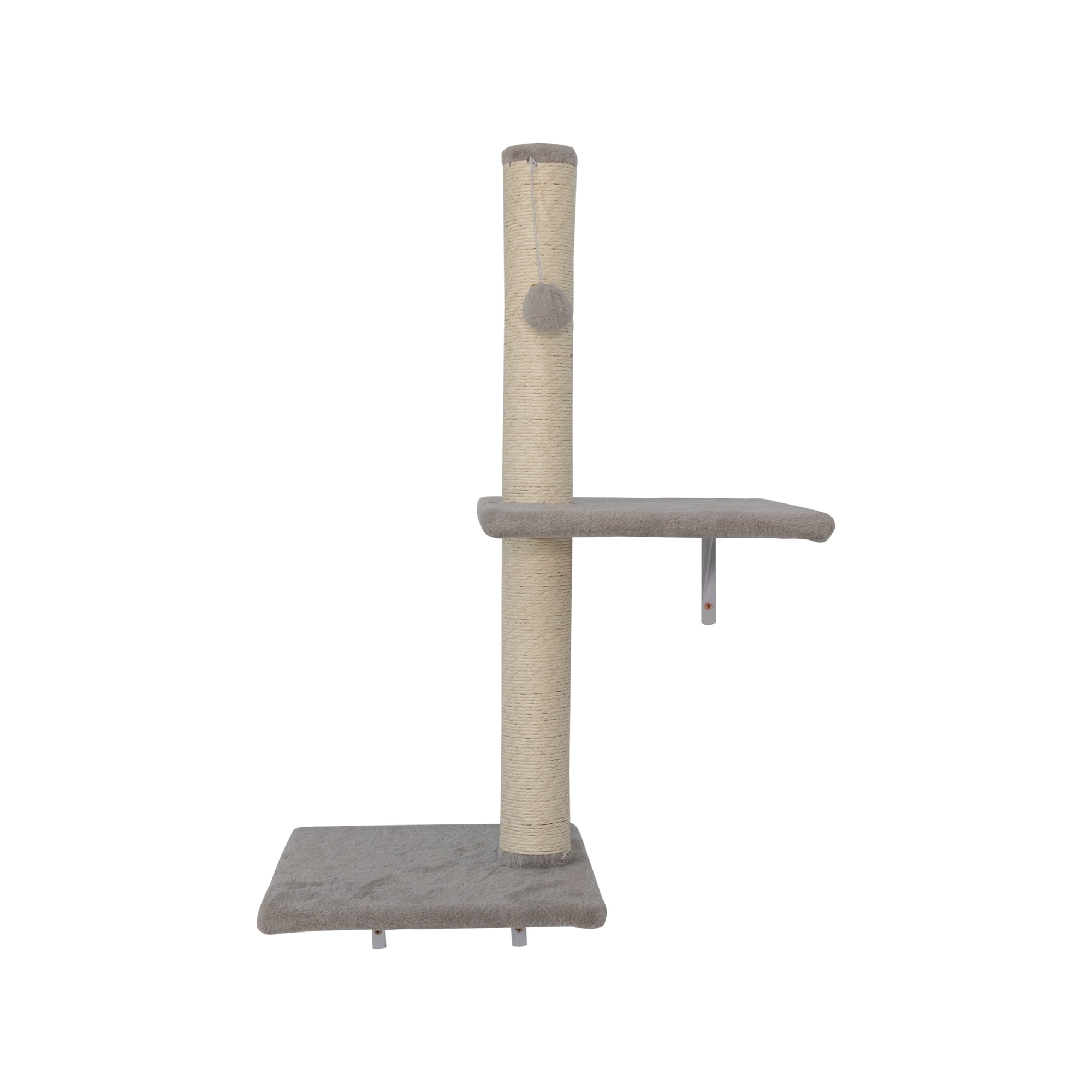Pefilos 6 Set Wall-mounted Cat Tree House, Cat Furniture with 2 Cat Condos, 3 Cat Wall Shelves, 2 Ladder, 1 Cat Perch, Sisal Cat Scratching Posts and Pad, Light Gray Pefilos 6 Set Wall-mounted Cat Tree House, Cat Furniture with 2 Cat Condos, 3 Cat Wall Shelves, 2 Ladder, 1 Cat Perch, Sisal Cat Scratching Posts and Pad, Light Gray