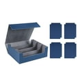 thumbnail image 4 of Bunblic Étui pour Cartes 1800+ Boîte de Deck Organisateur Robuste pour Cartes de Basketball Bleu Doublé en Gris, 4 of 8