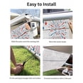thumbnail image 7 of 4th of July RV Awning Sun Shade Screen 9'X7' Blue Red Fireworks Mesh Sunscreen Patriotic Stars Wood Grain Awning Shade Screen with Zipper UV Blocker Completed Kits for RV Motorhome Camper, 7 of 7