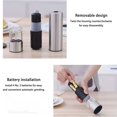 thumbnail image 7 of Automatic Pepper Grinder | Electric Salt & Pepper Mill - Stainless Steel | Adjustable Coarseness | One Handed Button Operation | Refillable | Silver | 5.2x5.2x23cm | 1pc, 7 of 7