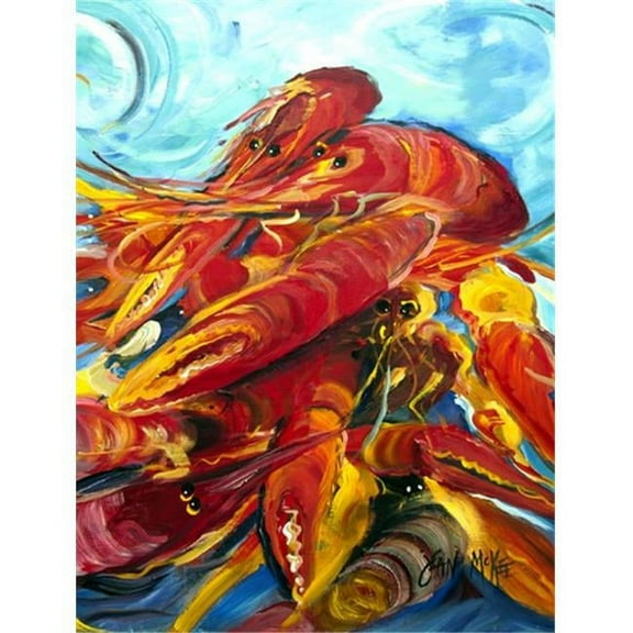 Crawfish Flag Canvas House Size