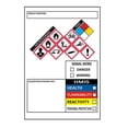 thumbnail image 1 of Etiquetas GHS Labels SDS OSHA para datos de seguridad química, 3 x 4 pulgadas, 250 unidades, 1 of 4