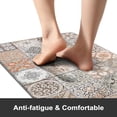 thumbnail image 2 of Anti Fatigue Kitchen Mats for Floor,17.5" x 30" Boho Kitchen Rugs Cushioned,Non-Skid Waterproof Comfort Thick Kitchen Floor Standing Mat for Corner Sink,Laundry Floor,Ceramic Tile, 2 of 6