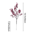 thumbnail image 3 of 5 Branch Star Flower Bouquet, Artificial Baby Breath Plum Stem, Centerpiece for Halloween Home Decoration Arrangement, 3 of 6