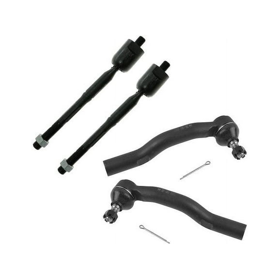 Front Tie Rod End Set 4 Piece - Compatible with 2004 - 2008 Toyota Solara 2005 2006 2007
