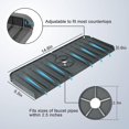 thumbnail image 2 of Splash Guard For Kitchen Sink, Silicone Faucet Guard Mat Drain Drying Pad, Sink Faucet Splash Catcher, 2 of 3