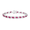 Gold, Pink, White, variant on Genuine Ruby Birthstone Bracelet 7.78 Ct White Diamond 10K Gold Jewelry for Women
