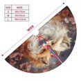 thumbnail image 3 of Sikiie Romantic Flower Fox Couple 30-48 inches {designName} Print Christmas Tree Skirt Snowman Xmas Tree Skirt with Edge Christmas Decorations for Holiday Party48", 3 of 7