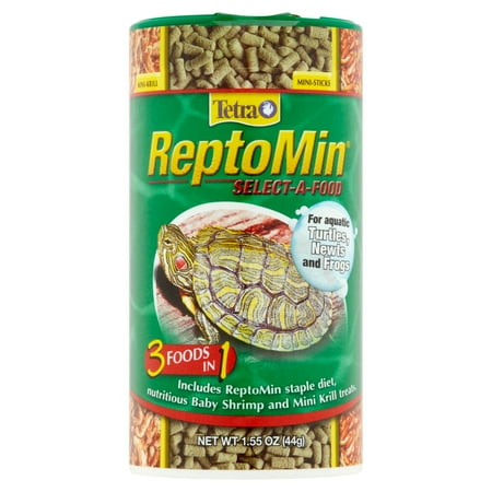 Tetra ReptoMin Select-A-Food 3 in 1 For Turtles, Newts & Frogs