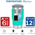 thumbnail image 5 of 4 in 1 Travel Mug and Can Insulator for 14oz Can and Beer Bottle Stainless steel Vacuum Insulated Cup and Thermocooler (Light Blue), 5 of 7