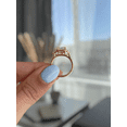 thumbnail image 2 of ESTE ORIGIN 3.00Ct Radiant Trilogy Moissanite Engagement Ring with Pear Side Stones and Pavé Band in 14K White Gold for Women, 2 of 8