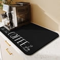 thumbnail image 3 of Coffee Bar Mat Rubber Dish Drying Mat For Kitchen Counter Coffee Mat for Home Bar Gift Kitchen Mat Coffee Bar Accessories Decorative Coffee Shop Chocolate Dish Drying Pad 23.5"X 15.5", 3 of 6