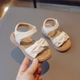 thumbnail image 4 of Duqingm Sandals Toddler Kids Girls Boys Sandals with Cork Footbed Adjustable Strap Toddler Casual Slides Sandals Open Toes Flat Beige,5.5, 4 of 7