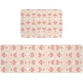 thumbnail image 3 of Kitchen Rug Mat Pink Heart Pattern, Set of 2, Anti-Fatigue Non-Skid Washable Kitchen Runner Rugs, Thanksgiving Soft Comfort Rug for Kitchen, Floor Home, Front of Sink, Laundry, 3 of 6