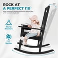 thumbnail image 3 of Ciokea Outdoor Black Rocking Chair All-Weather HDPE Oversize Porch Rocker Chair for Patio Garden Backyard, 3 of 8