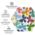 thumbnail image 3 of Honeii Colorful Butterflies print Leather Coaster Set of 4, ideal for safeguarding your furniture from drinks spills and effortless cleanup-Hexagon, 3 of 6