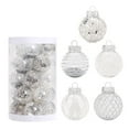 thumbnail image 7 of HIABIO Small Xmas Balls Ornaments Pink Silver Painted Christmas Tree Balls Home-Decor, 7 of 7