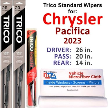 2023 Chrysler Pacifica Wiper Blades (Set of 3) w/Rear Wiper