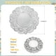 thumbnail image 2 of Uxcell 100 Pcs Servilletas de Papel de 3.5 Pulgadas Redondas de Encaje Decorativas, Papeles Desechables para Comidas y Fiestas, Plateado, 2 of 6