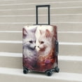 thumbnail image 6 of Pofeuu White Red Cat Couple Print Luggage Suitcase Cover Protector Luggage Washable Covers Aesthetic for 18/24/28/32 inch Luggage（No luggage included）-X-Large, 6 of 7