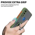 thumbnail image 5 of CoverON For Motorola Moto E7 Power Case and Screen Protector, Ring Holder Kickstand Magnetic Mount Clear Hard Back Phone Cover Rubber Bumper, Army Green, 5 of 10