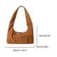 thumbnail image 2 of Bolso Hombro Ante para Mujer Con Correa Ajustable Viajes (marrón), 2 of 6